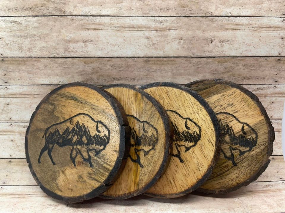 Laser Engraving Marble and Wood Coaster - AGC Education